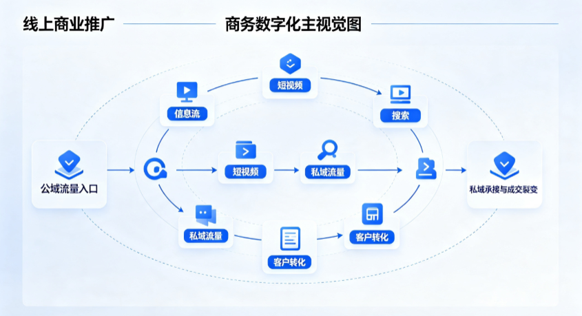 平山区线上商业推广怎么做？全域流量闭环搭建与低成本转化实战指南